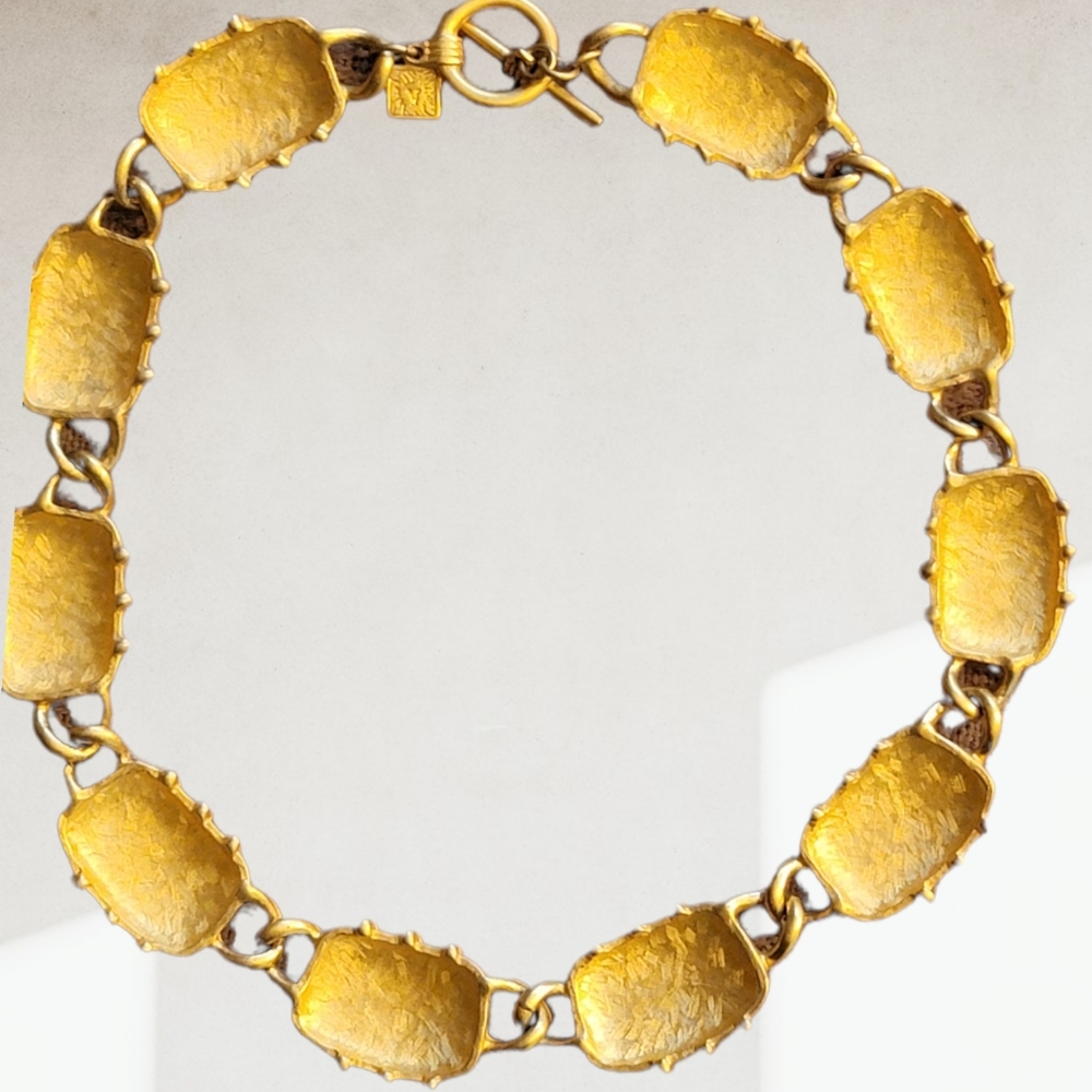 ANNE KLEIN | VINTAGE '70S GOLD TONE TOGGLE CLASP NECKLACE - Picture 3 of 7